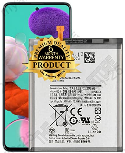 Image of THE BATTERY STORE Original EB-BA515ABY Battery for Samsung Galaxy A51 SM-A515 SM-A515F Battery with 6 Month Warranty and High Capacity Battery Backup(for Samsung A51)