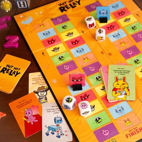 Hey Hey Relay, juego de mesa rápido para familia miniatura 3