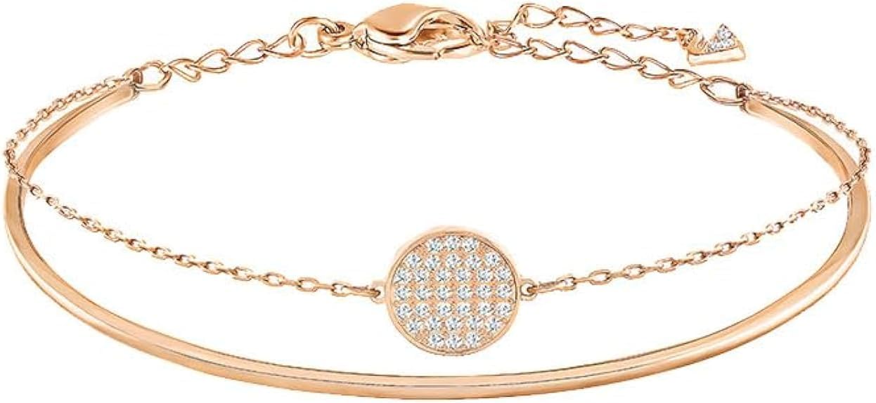 J.Rosée Fashion Jewelry Swarovski Elements Crystal Rose Gold Plated Round Bracelet for Women Gift Packing JR-1232