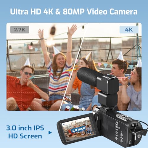 4K Camcorder for YouTube Vlogging