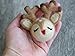 Reindeer Christmas Felt Shape with Red Nose- Approx 3