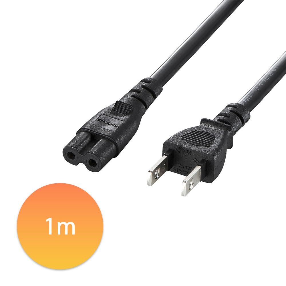 Amazon.co.jp: サンワサプライ 電源コード(2P・ストレートコネクタ) 1m Amazon.co.jp: サンワサプライ 電源コード(2P・ストレートコネクタ) 1m