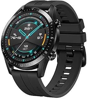 HUAWEI Watch GT 2 (46 mm) Smart Watch, 1.39 Inch AMOLED Display with 3D Glass Screen, 2 Weeks Battery Life, GPS, 15 Sport Modes, 3D Glass Screen, Bluetooth Calling Smartwatch, Matte Black