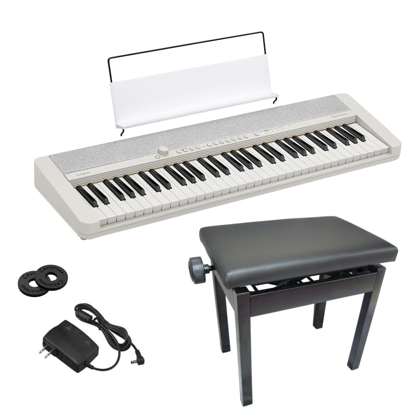 Amazon | キーボード CT-S1 WE【高さ調整できるピアノ椅子(黒)付】61 
