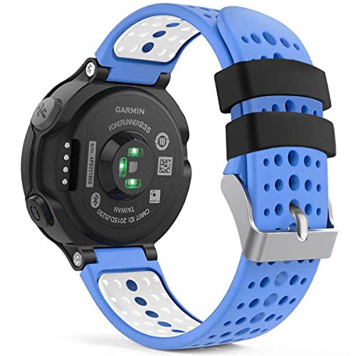 Image of Band Compatible with Garmin Forerunner 235, Soft Silicone Replacement Watch Band Strap Wristband for 220 /230 /235 /620 /630 /735XT /235 Lite Smart Watch for Women Men