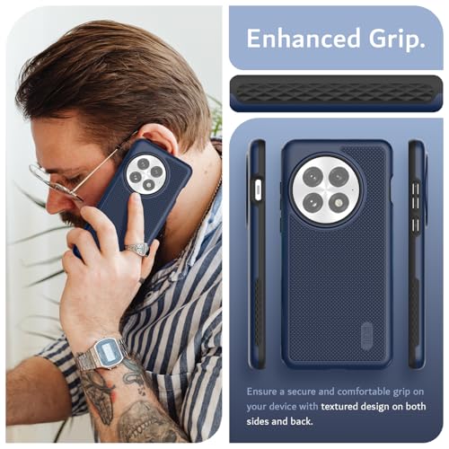 Image of TUDIA [MergeGrip Designed for OnePlus 13 Back Cover 5G (2025) - [Military Grade Drop Tested] Dual Layer Shockproof Slim Heavy Duty Tough Phone Case - Indigo Blue
