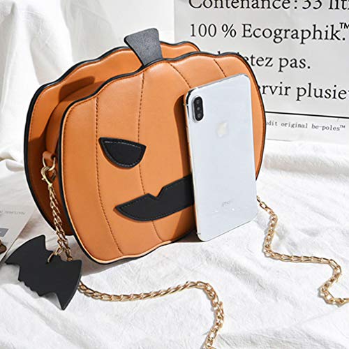 Halloween Pumpkin Crossbody Bag Novelty Devil Shoulder Bag Goth Purse Halloween Pumpkin Purse Crossbody Shoulder Handbag4