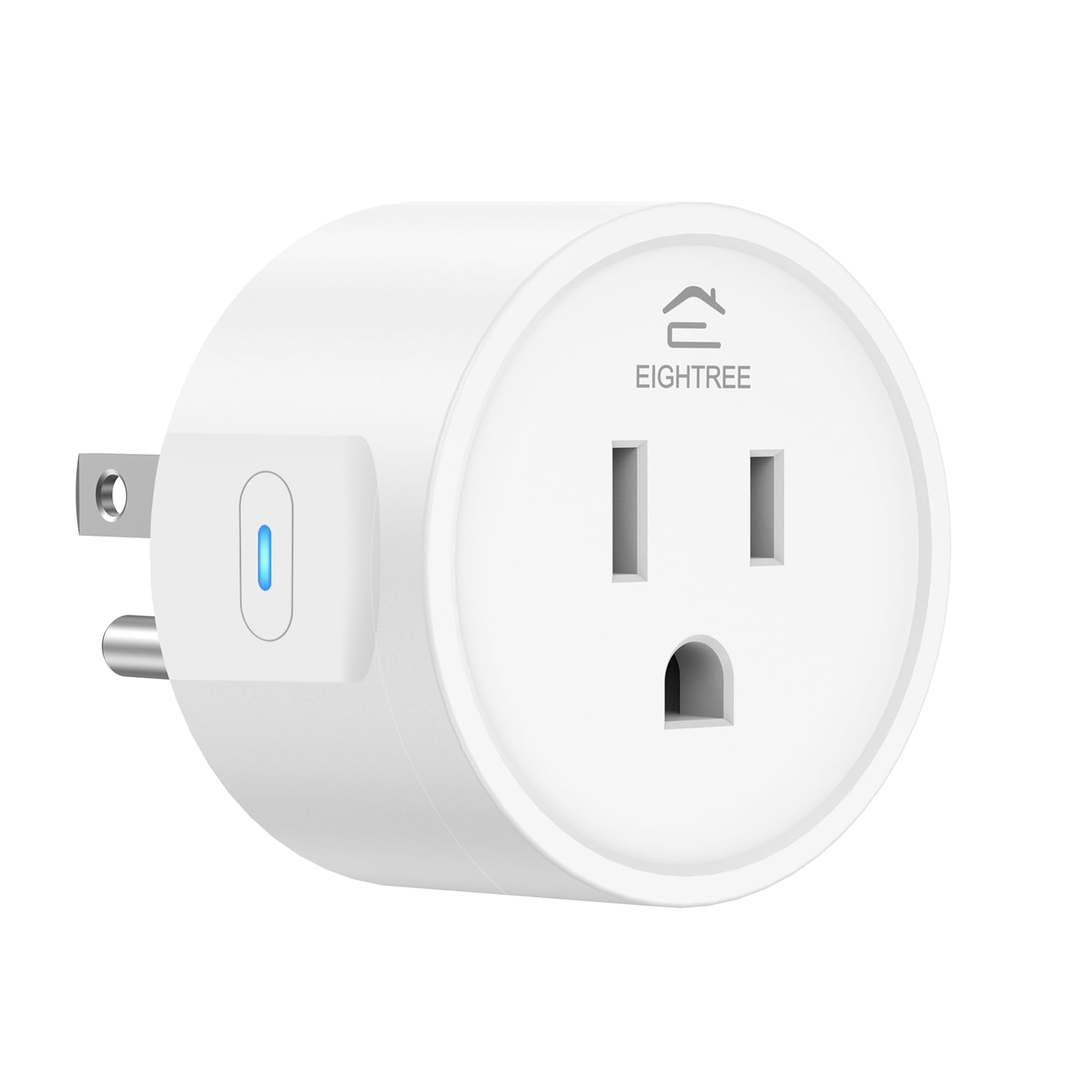 EIGHTREE Smart Plug 2025 Upgrade to 15A Bluetooth Wi-Fi Outlet Plug Dual Connection Voice Control Remote Control Outlet