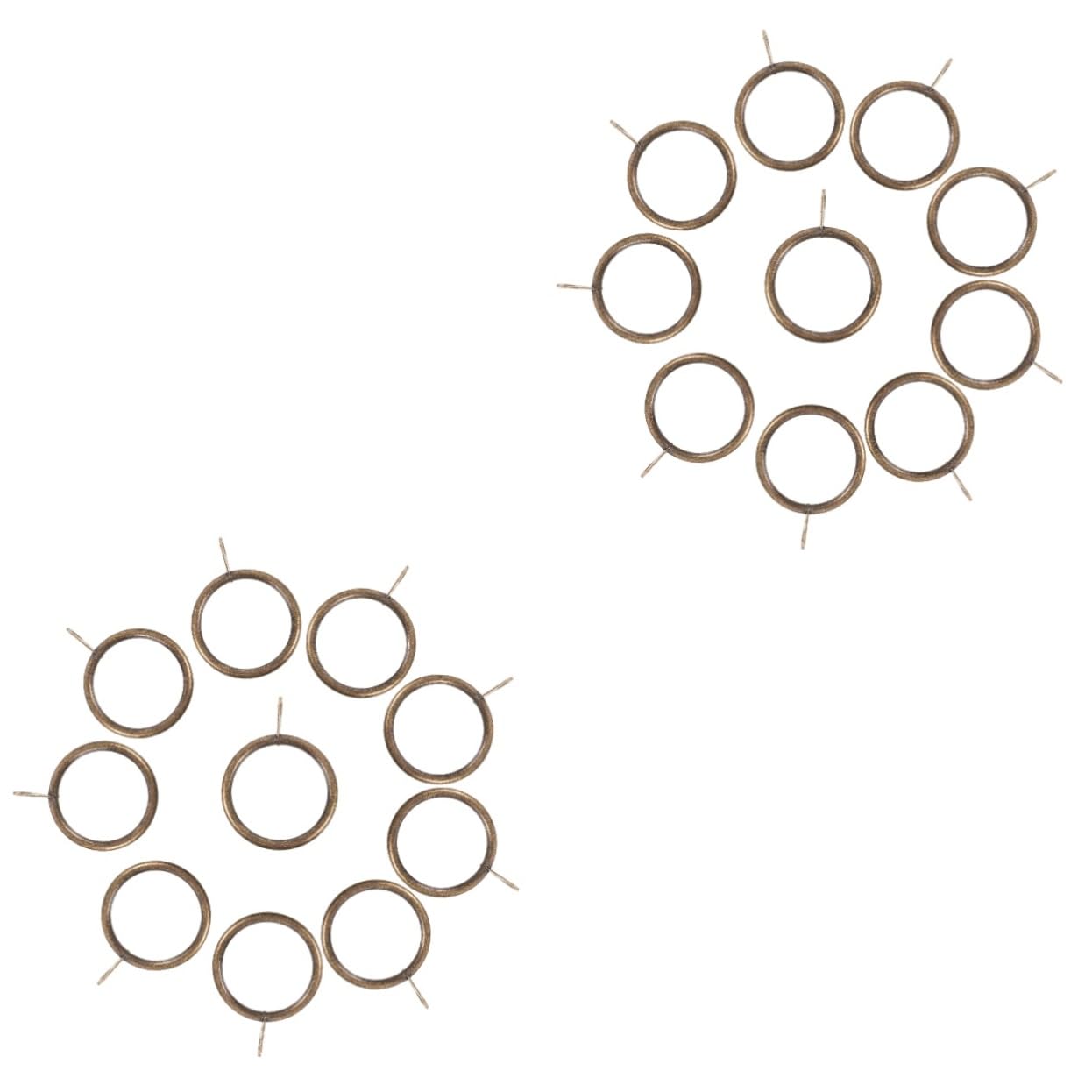 OUNONA 2sets 20pcs Shower Curtain Eyelet Rings Hanging Rings for Curtains Smooth Finish Versatile Use Stylish and Elegant Design 20pcs*2