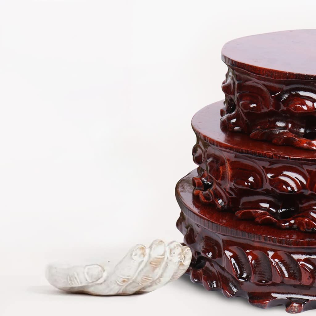 Stojak na rośliny, doniczka ogrodowa riser okrągła podstawa bonsai figurka domowa stojak ekspozycyjny do wnętrz stojak na kwiaty drewniany wazon stojak na rośliny domowe stojak ekspozycyjny na doniczki do salonu wejścia