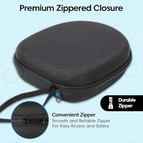 Image of VERTUS Headphone Protective Storage Case for Boult Q Over Ear Bluetooth Headphones (Hard Shell|EVA|Black)