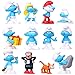 Schlümpfe Figuren 12 Stück Schlümpfe Cake Tortenfiguren Set Smurfs Tortenfiguren Smurfs Kuchen Topper MiniFiguren Tortendeko Schlümpfe Geburtstagstorte Dekoration für Kinder Mädchen Junge