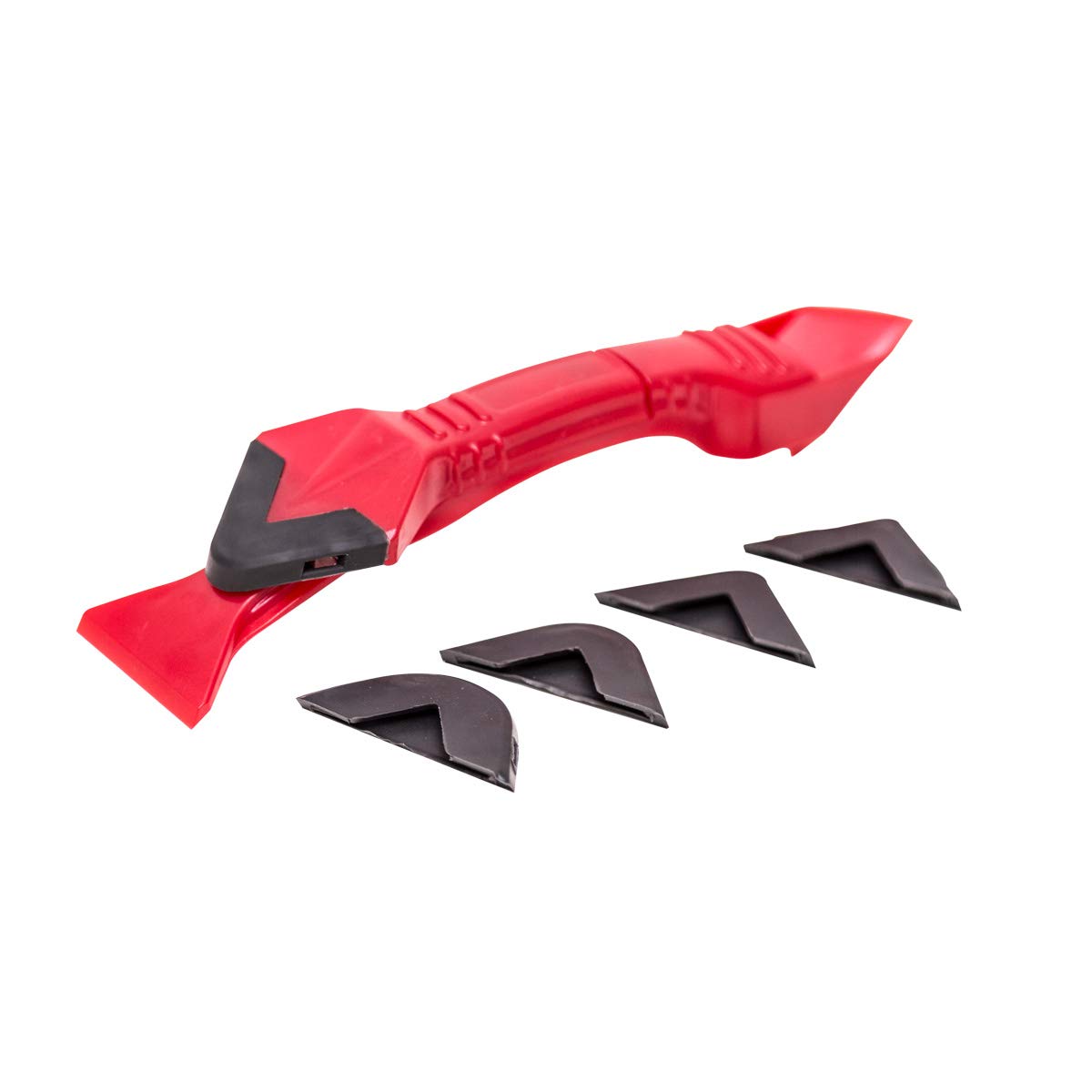 Beorol Silicone Remover Caulk Finisher Sealant Smooth Scraper Grout Shaping Tools Kit With 5 Different Radius Exchangeable Pads