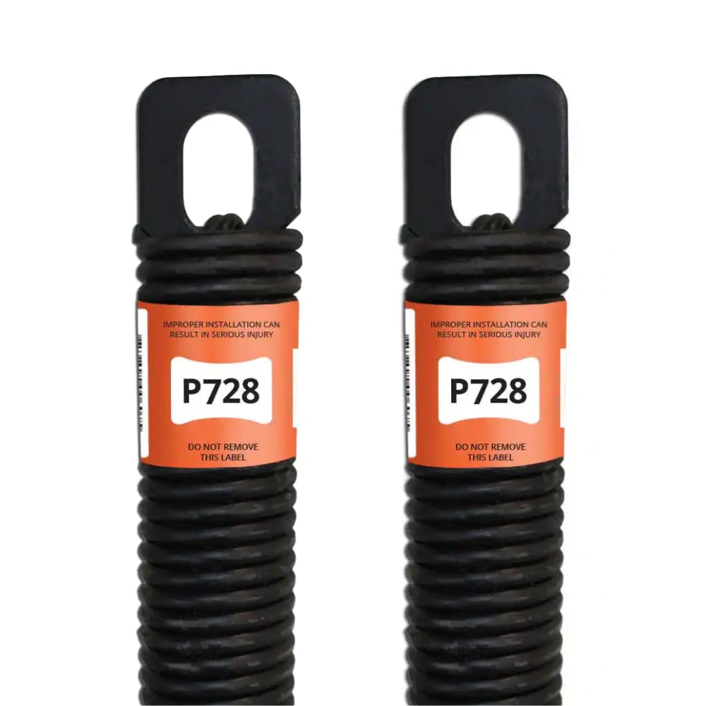 P728 - 28 in. Garage Door Plug-End Extension Spring (0.177 in. No. 7 Wire) (Pack of 2)