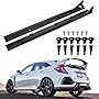 Side Skirts for 2016-2020 Civic 4 Door Sedan DX/EX/LX/SI Model Type-R Style 10th Gen Side Skirt Splitter Lip Rocker Panel Extension Body Kit 2Pcs, Matte Black