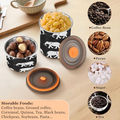 Contenedor hermético para café Qilmy acero inoxidable 17oz miniatura 6