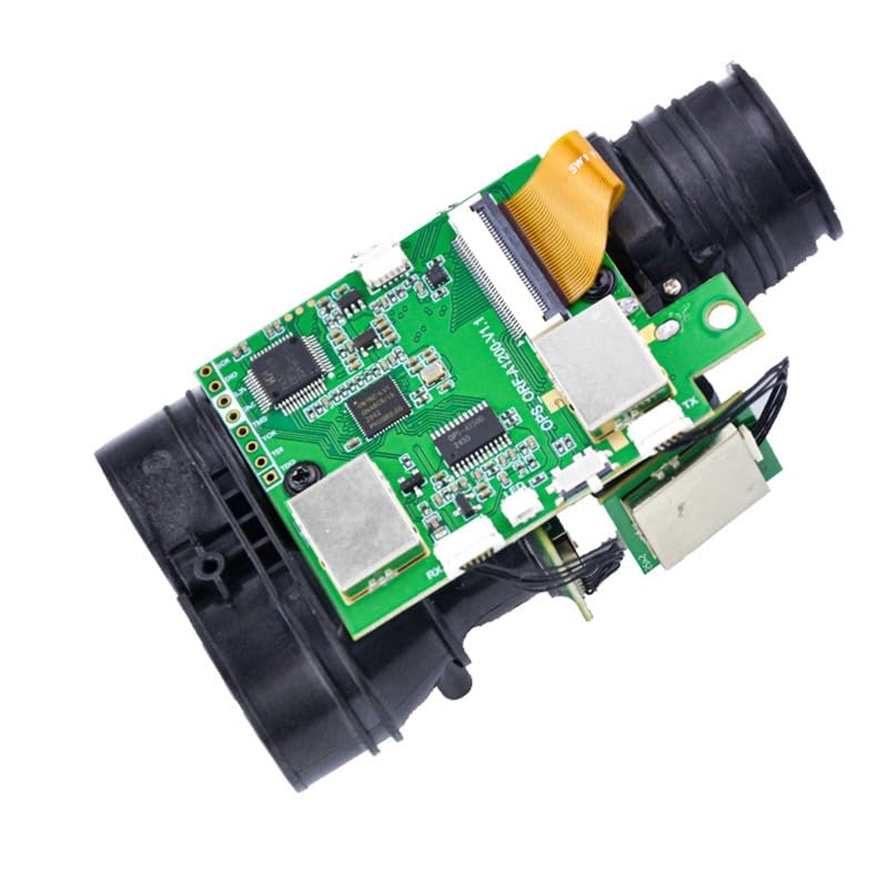 Compact Laser Rangefinder Module – High-Precision Distance Measuring Sensor with Dual Lens and PCB Board for UAV Integration(Optical Lens Module (excluding Screen))