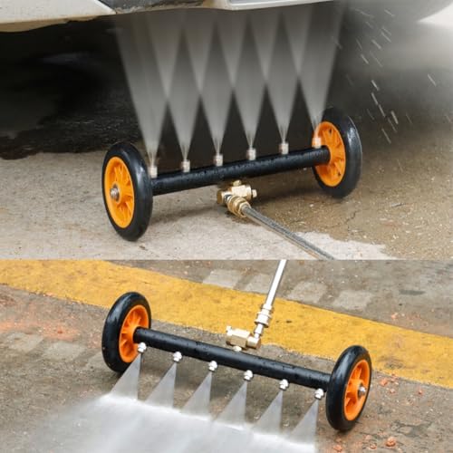 Undercarriage Pressure Washer Attachment with 6 Nozzles, Siebwin 16