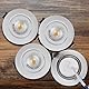 HCFEI LED Einbaustrahler Flach Dimmbar, Schwenkbar 5W LED Spots 230V, IP44 Bad Einbauleuchten Deckenspots Einbauspots, 3CCT Warmweiß Neutralweiß Kaltweiß (3er set, Weiß, 38°)