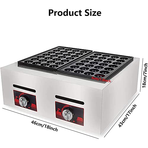 Máquina para Takoyaki con 56 huecos acero inoxidable miniatura 2