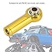 Dilwe 10PCS Link Rod End Joint, M4 Aluminium Alloy Ball Holder Tie for 1/10 RC Car, Truck, Cart Model(Golden)