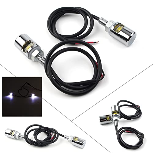 Cnfang4 Motorbike License Plate Light Bolt Lamp for HONDA for Suzuki for Kawasaki for Yamaha