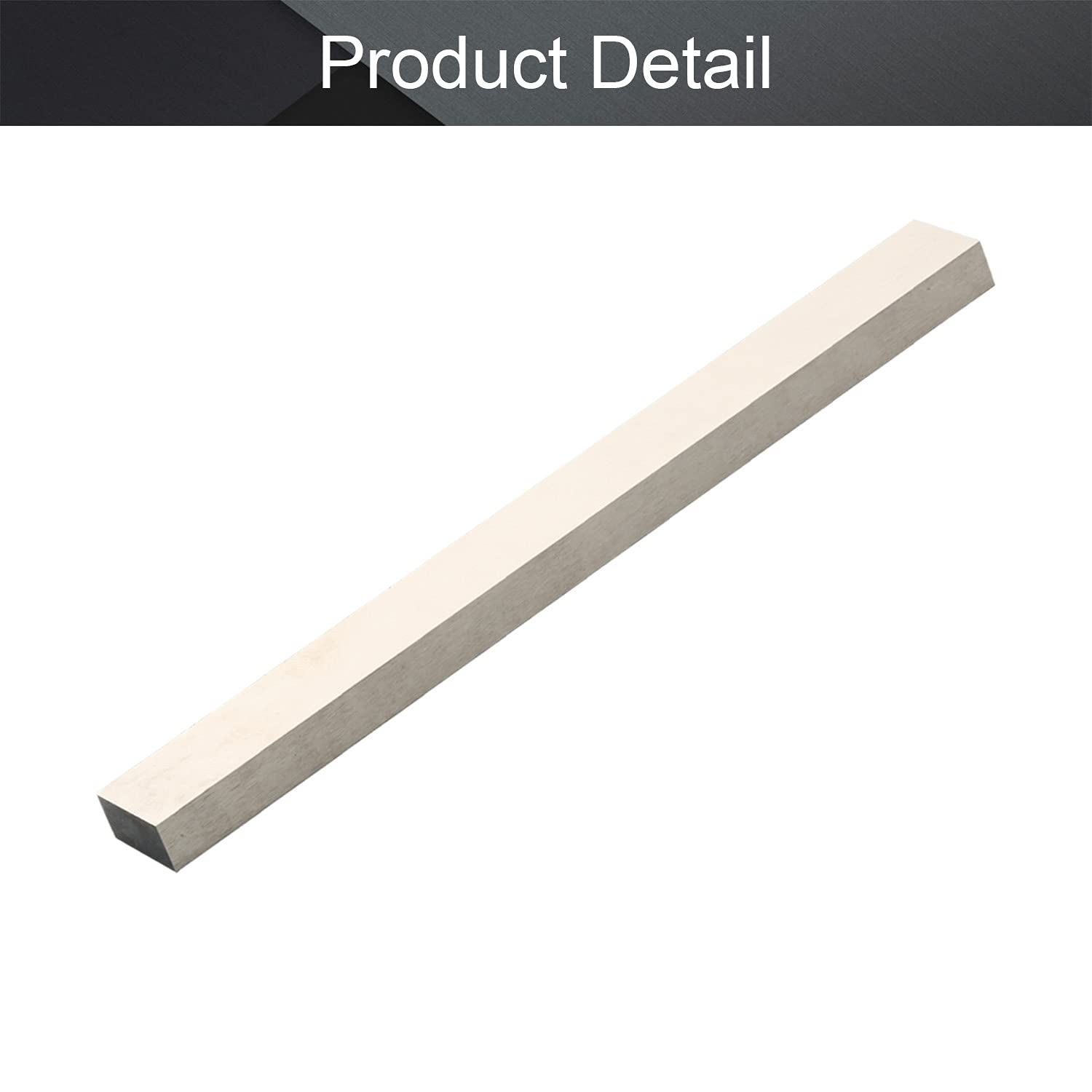 Utoolmart HSS Tornio Utensile Bit 6 Mm X 50 Mm X 200 Mm, Tornio Quadrato Utensile Vuoto Utensile Di Tornio Acciaio Ad Alta Velocità Fresa Mosca Rettangolare Vuoto - Foto 3