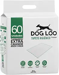 Tapete Higiênico para Cães Dog Loo 60cm x 90cm 60 Unidades