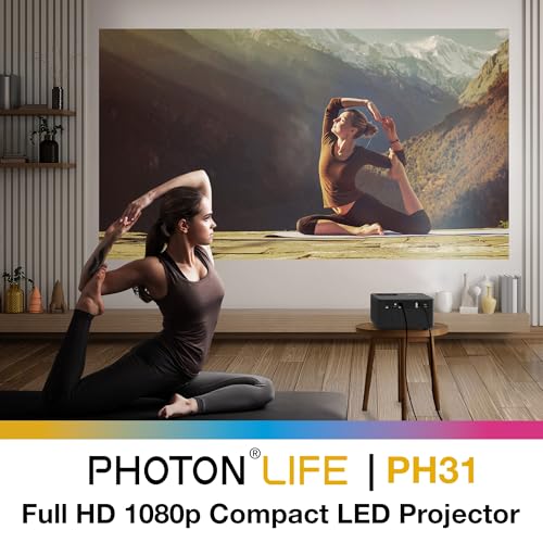 Image of Optoma Photon Life PH31 - 1080p Full HD, 1,500 Lumens, LED, Compact Home Entertainment Projector
