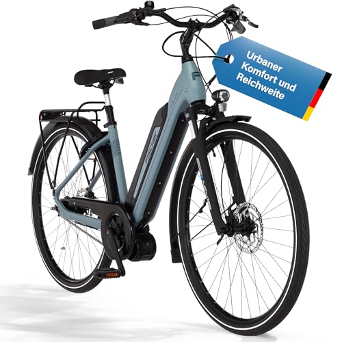 Fischer E-Bike City CITA 2404 Active, Elektrofahrrad für Damen und Herren, RH 43, 688Wh, Mittelmotor 65 Nm, 36 V Akku