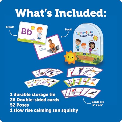 Image of Learning Resources Alpha Pose Letter Yoga, Social Emotional Learning Activities, Emotional Regulation Tools For Kids, Kids Yoga, Toddler Flash Cards, Teacher Classroom Must Haves, Toddler Gift