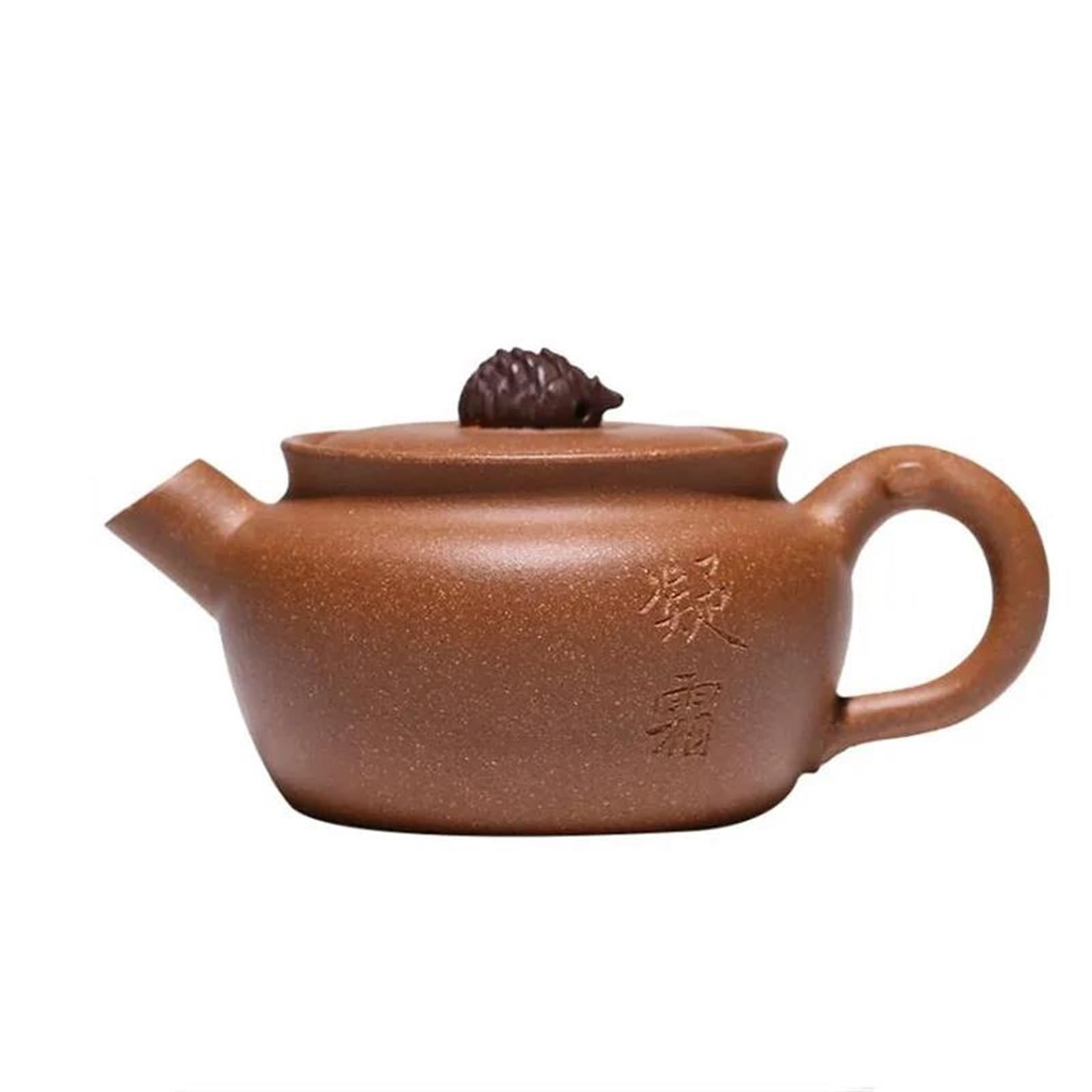 Zestaw do herbaty dla dorosłych, ręcznie robiony dzbanek do herbaty, surowa ruda, kolorowy, błotny czajnik, zestaw Zisha, chińskie czajniczki Yixing z fioletowej gliny, przenośne zestawy do herbaty