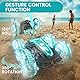 Tecnock Amphibisches Ferngesteuertes Auto, 4WD 360° Drehbares Gestensensor Stunt RC Auto mit Lichtern, Ferngesteuertes Boot mit Wasserdichter Fernbedienung, Geschenke Spielzeug ab 3-8+ Jahre(mit Uhr