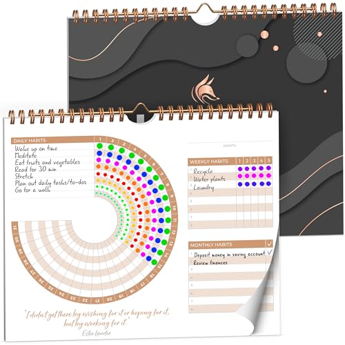 Clever Fox Habit Calendar Circle – 24-Month Inspirational Daily Habit