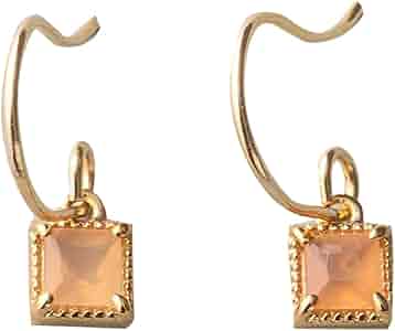 ete スクエア ナチュラルストーン ピアス 青 Amazon | (エテ) ete スクエア ナチュラルストーン ピアス