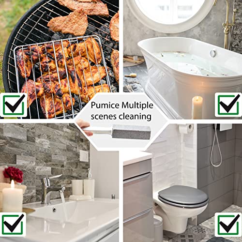🏡🧹2-Pack Pumice Stone Toilet Cleaner – Extra Long Handle for Bowl Ring, Pool, Bathroom & Hard Water Stain Removal - Image 4