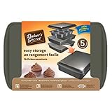 Baker's Secret 1110526 5-Piece Easy Store Bakeware Set