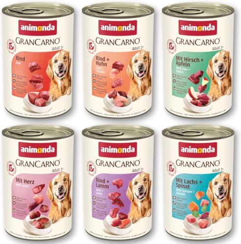 animonda GranCarno Adult Cibo per cani bagnato per cani adulti Variation II 1 x 6 x 400 g