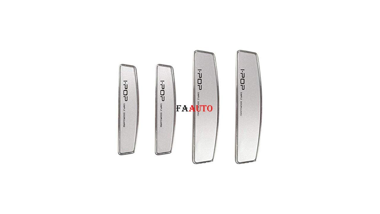 Faauto I POP Silver Stylish Door Protector,Edge Guard,Scratch Guard for Fiat Urban Cross (Set of 4 Pcs)