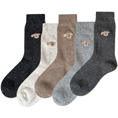 Image of IIG Winter Warm Wool Socks for Women Original Design Trendy Boot Socks Ideal Gift