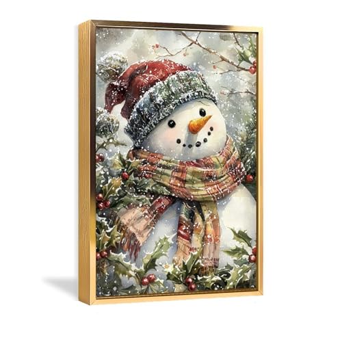 絵画 冬の情景雪だらけのスノーマン アートパネル ポスター インテリア モダン 風景画 装飾画 玄関 壁掛け キャンバス 飾り絵 シリーズ アートボード 部屋飾り 壁飾り 壁の絵 ソファの背景絵画 アルミフレーム完成品 30x45cm