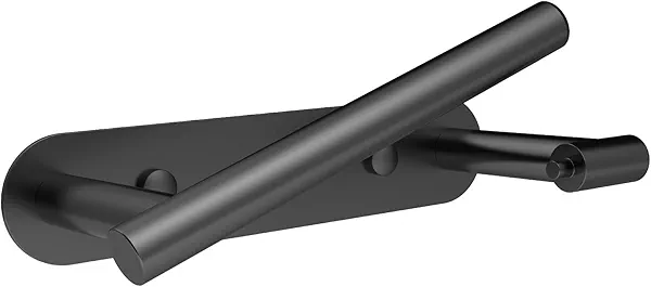 SetSail Toilet Paper Holder Adhesive or Screw-in Matte Black Bathroom Toilet Paper Roll Holders Wall Mount Stainless Steel Tissue Holder for Bathroom Hardware Accessories