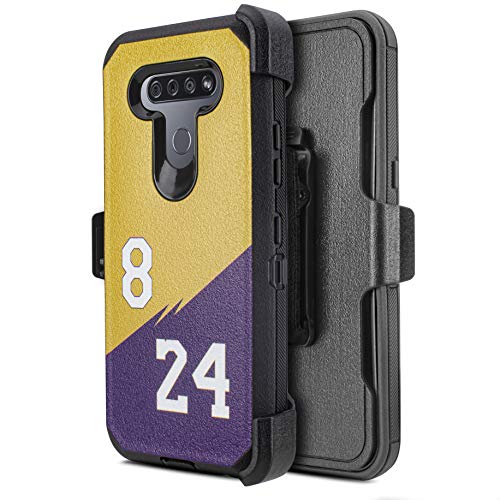 Customerfirst Belt Clip Holster Cell Phone Case for LG K51 / LG Q51, with Built in Screen Protector Heavy Duty Hybrid Shockproof Bumper Case with Kickstand (24)
