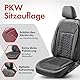 Walser Auto-Sitzauflage Valtteri, Universelle PKW-Sitzauflage schwarz/rot, Auto-Sitzaufleger Sportoptik, Auto-Sitzschoner Vordersitze