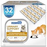 Forza10 - Cat Food, Urinary Tract Wet Cat Food, Non GMO, Vet-Approved UTI Support with Salmon Flavor, Made in Italy (3.5 oz, 32 Pack)