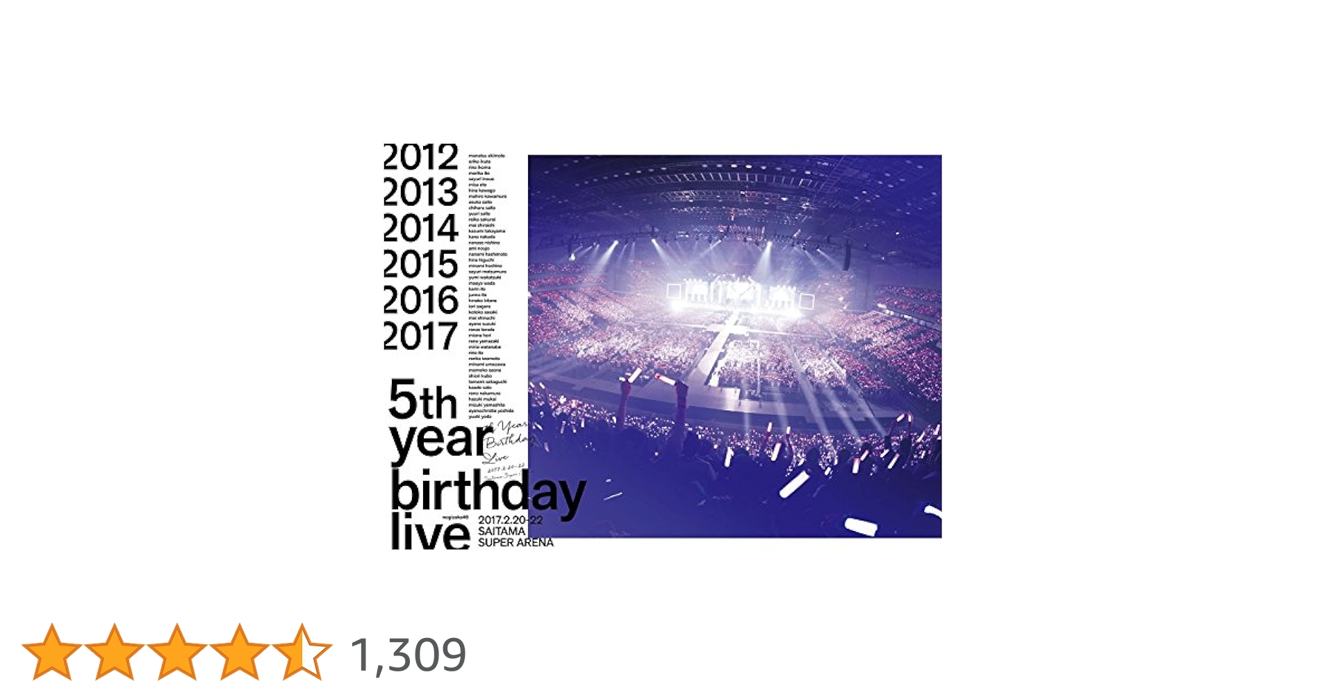 乃木坂46 - 乃木坂46 5th Year Birthday Live 5th YEAR BIRTHDAY LIVE 2017.2.20-22 SAITAMA SUPER ARENA Day1