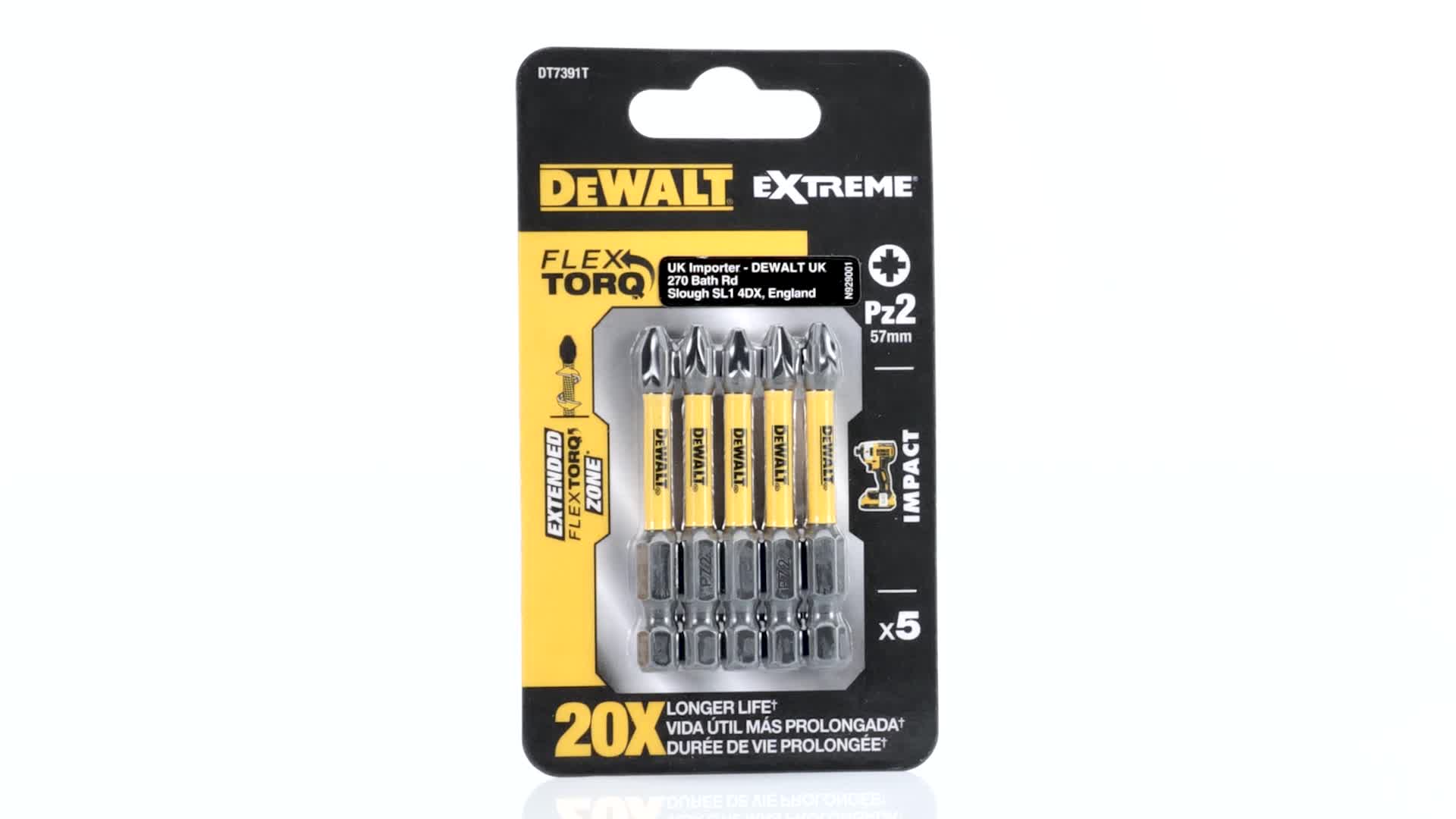 Inserti Per Avvitatore DeWalt DT70566T - Attacco 1/4, 85mm, PZ2, Per Avvitatori A Impulso - Foto 6