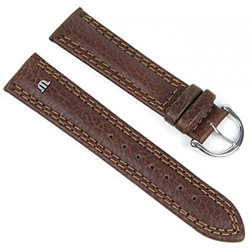 Preisvergleich Produktbild Maurice Lacroix Uhrenarmband Leder Natur-Kalb Dunkelbraun 20mm 18051S