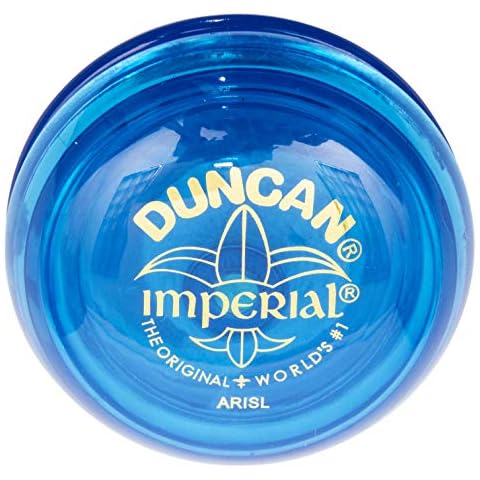 Duncan Toys Imperial Yo-Yo, Beginner Yo-Yo with String, Steel Axle and Plastic Body, Blue Cover