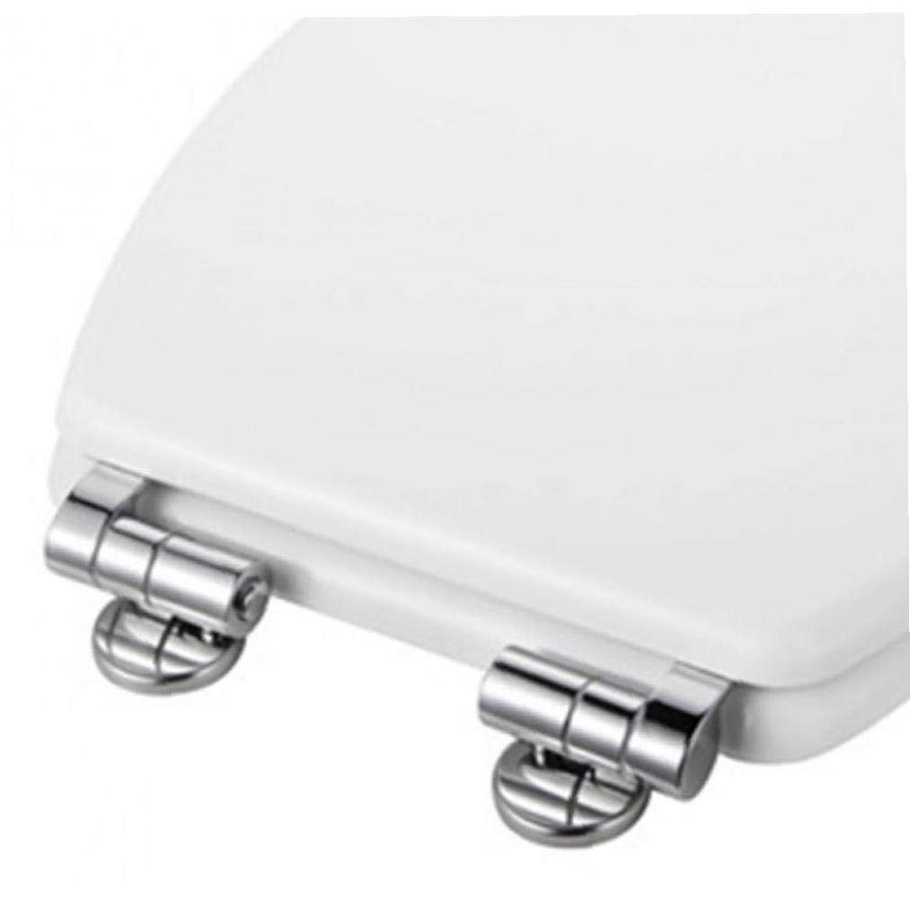 Par universal ajustable de Efecto de asiento de inodoro Bisagras Par Moda Baño Sustituir Accesorios